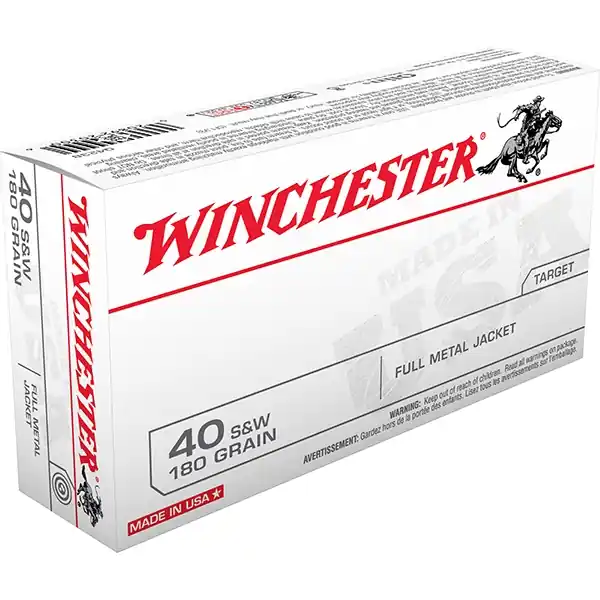 Winchester Target 40 Smith & Wesson 180 GR. Full Metal Jacket