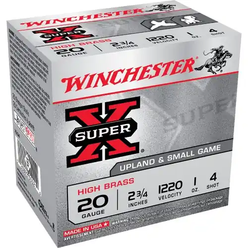 WINCHESTER Super X X204 Shotshell, 20 ga Caliber/Gauge, 20 Rounds