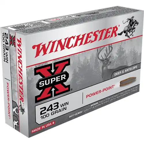 Winchester Super-X 243 Winchester 100 GR. Power Point