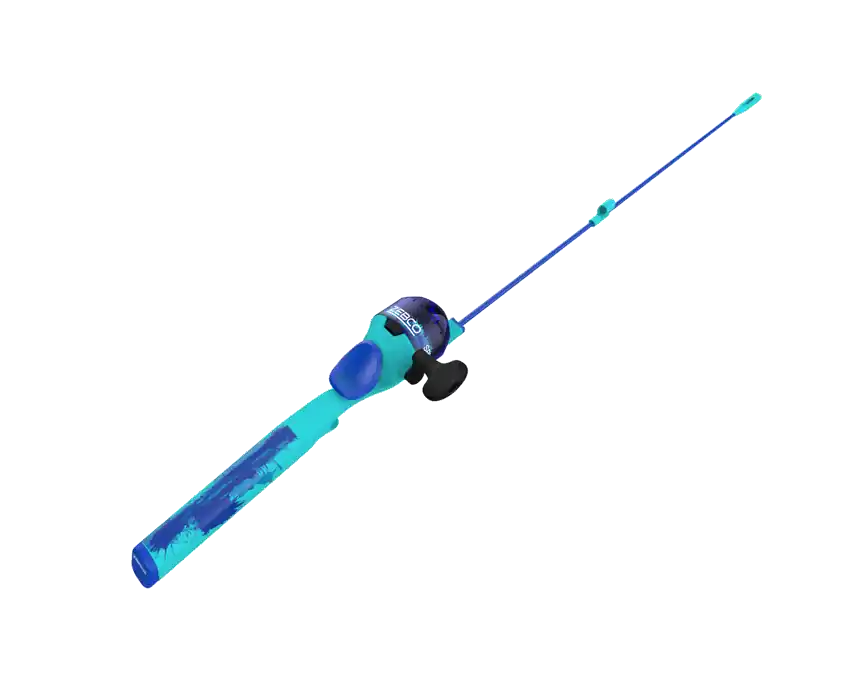 Zebco Kids Splash Blue 29" Floating Spincast Fishing Combo