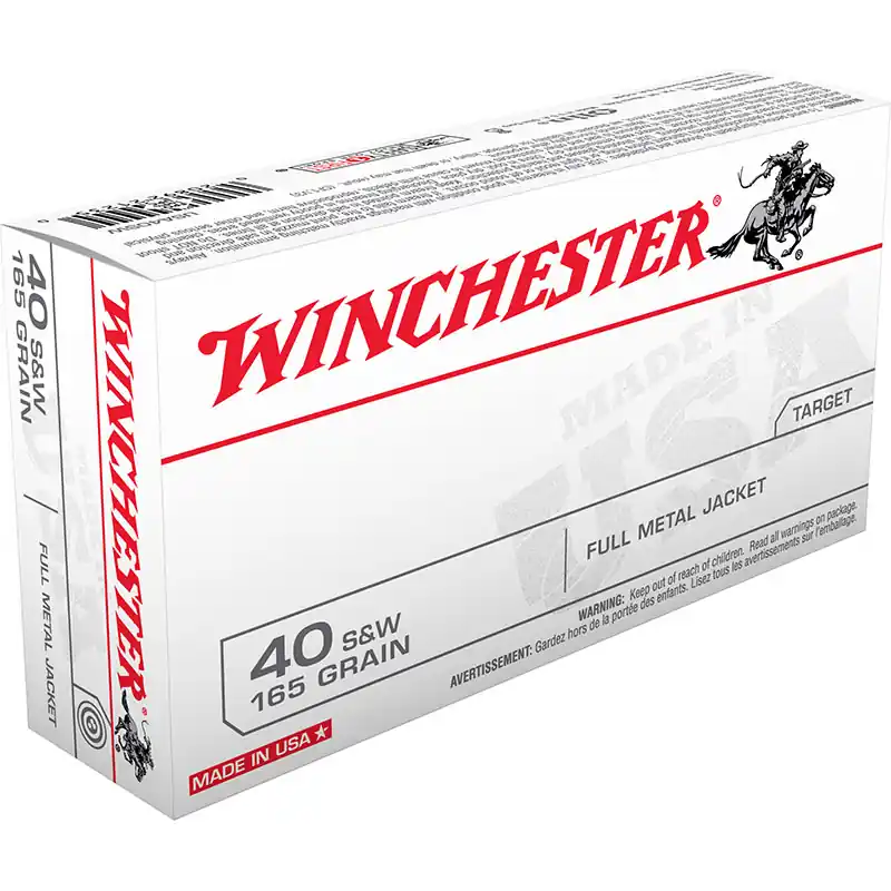 Winchester USA 40 Smith & Wesson 165 GR FMJ 50RD