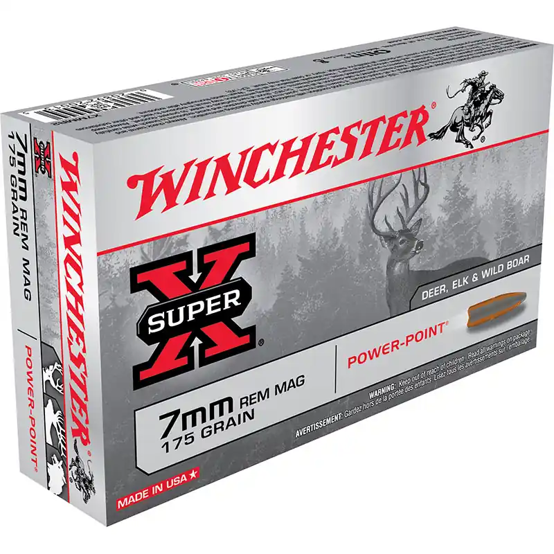 Winchester Super-X 7mm Remington Mag 175 GR Power-Point
