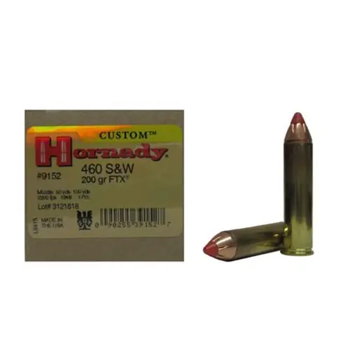 Hornady Custom Pistol 460 S&W 200 GR FTX 20RD