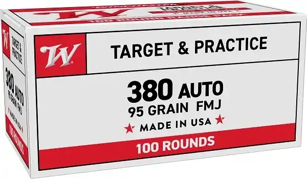 Winchester Full Metal Jacket .380 Automatic 95-Grain Ammunition