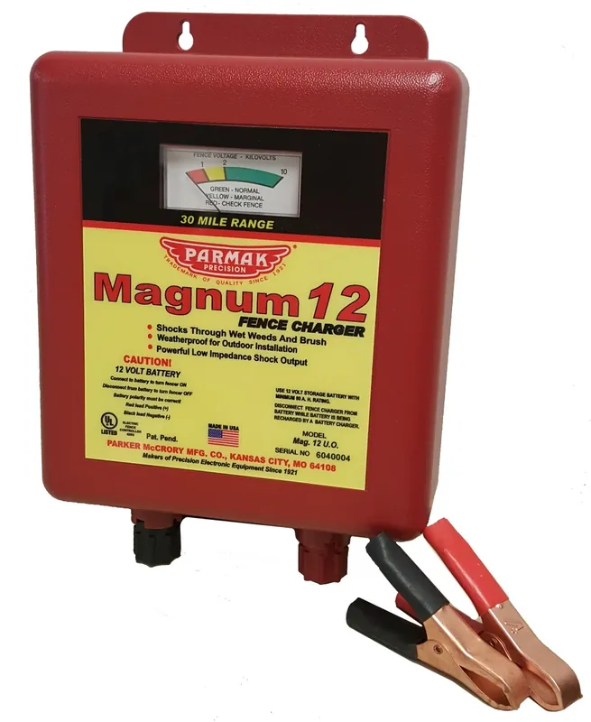 Parmak Magnum-12 Low Impedance Electric Fence Charger 12-Volt - Fencer