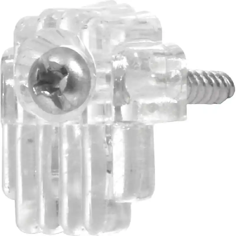 Hillman Plastic Mirror Holders with Screws Set