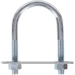 HILLMAN 320842 U-Bolt, 1/4 in Thread, Steel, Zinc-Plated