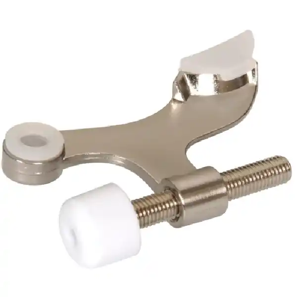 Hillman Hinge Pin Door Stops for Solid or Hollow Core Doors - Satin Nickel