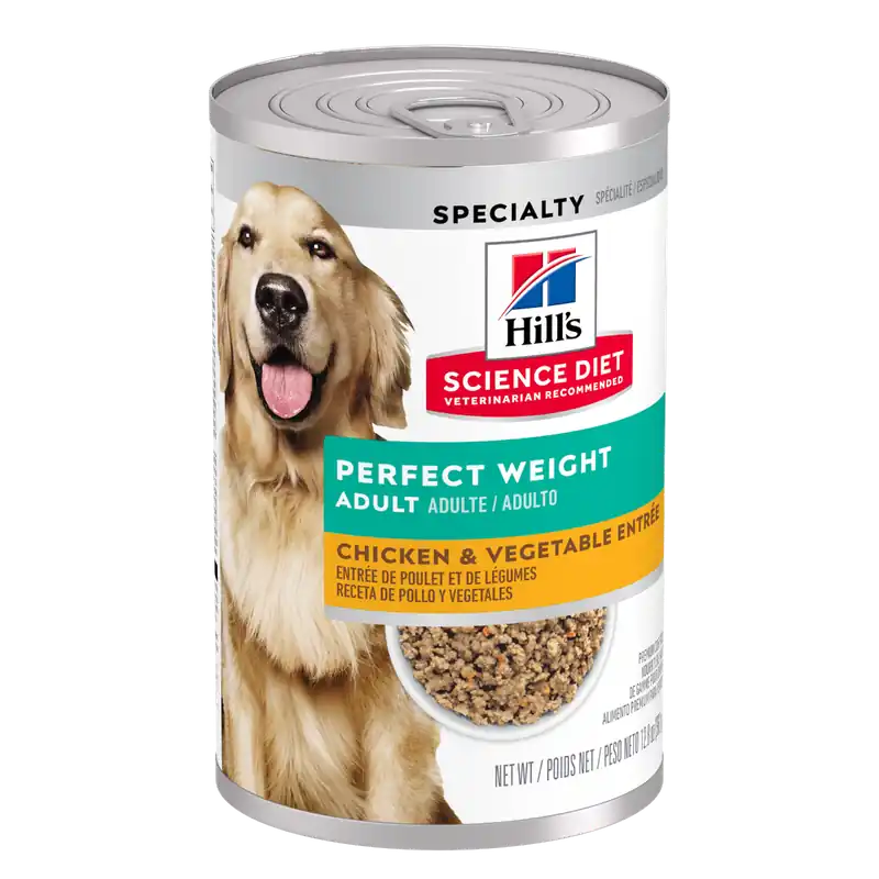 Hill‘s Science Diet Adult Perfect Weight Chicken & Vegetable Entrée Dog Food 12.8oz