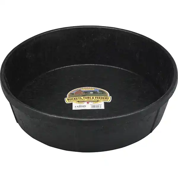 Little Giant 3 Gallon Rubber Feed Pan