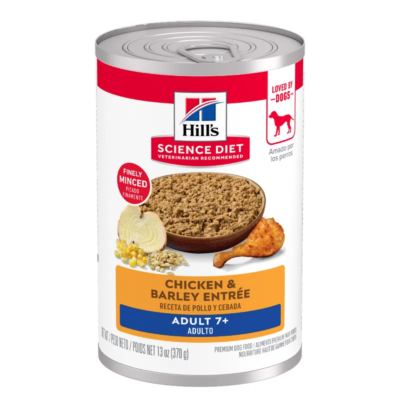 Hill‘s Science Diet Adult 7+ Chicken & Barley Entrée Dog Food 13oz