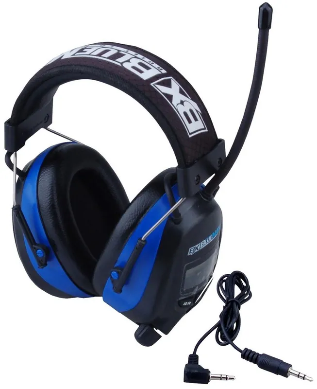 Blue Max Digital Earmuffs AM/FM Stereo-MP3 Line In Ear Protection Safety Headphones Ear Muffs