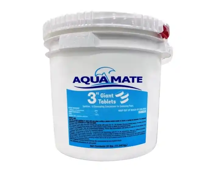 Aquamate 3" Pool Chlorine Tablets 25lb