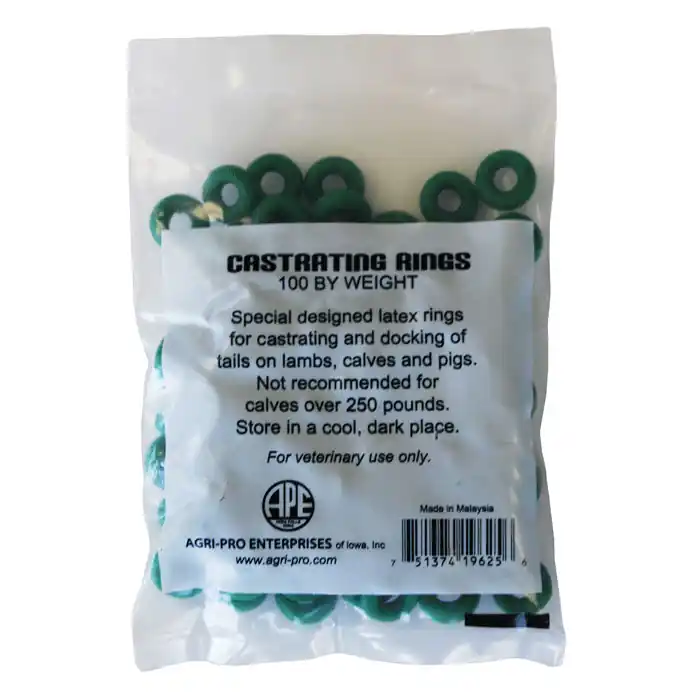 Agri-Pro Latex Castrating Band Rings 100-Count