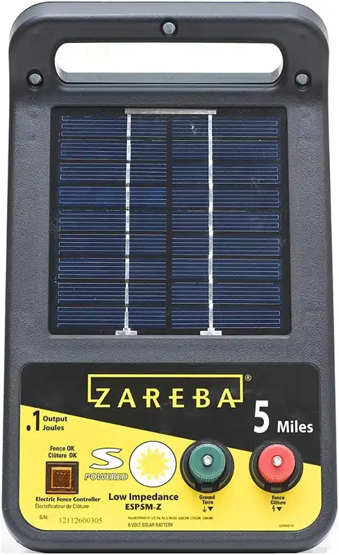 Zareba 5 Mile Solar Electric Fence Charger - Fencer ESP5M-BL