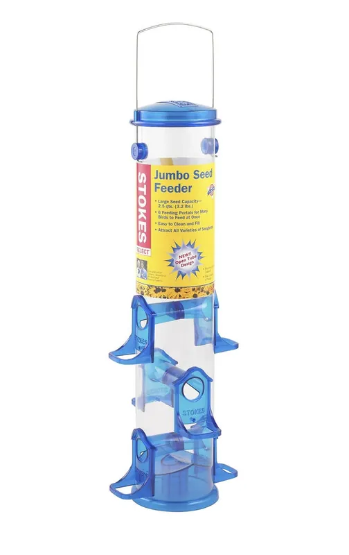 More Birds Jumbo Seed Songbird Bird Feeder - Assorted Colors