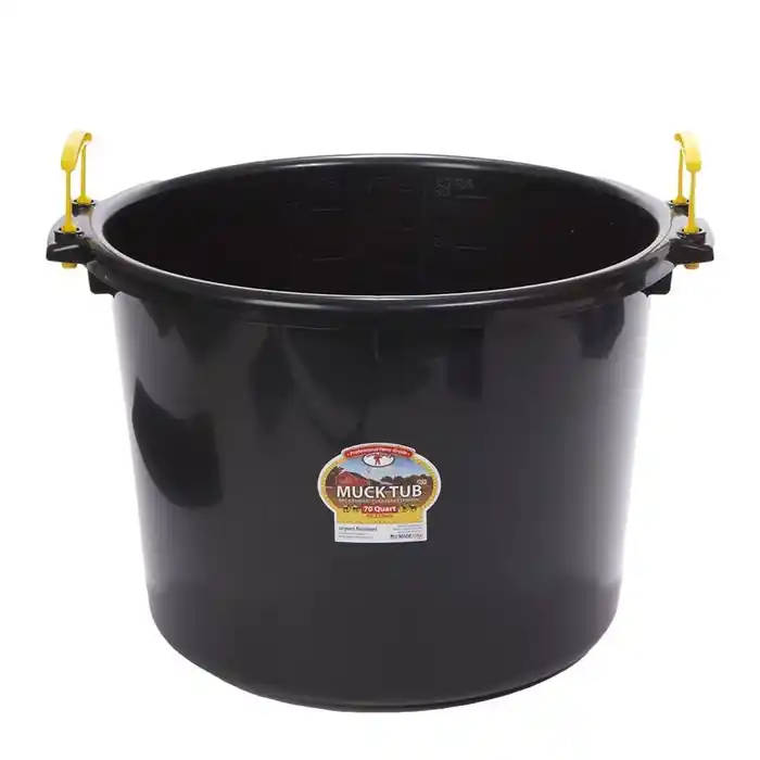 Little Giant Muck Tub 70 Quart Black PSB70