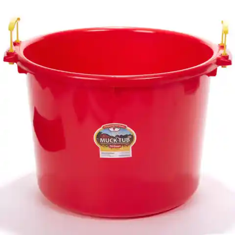 Little Giant Muck Tub 70 Quart Red PSB70