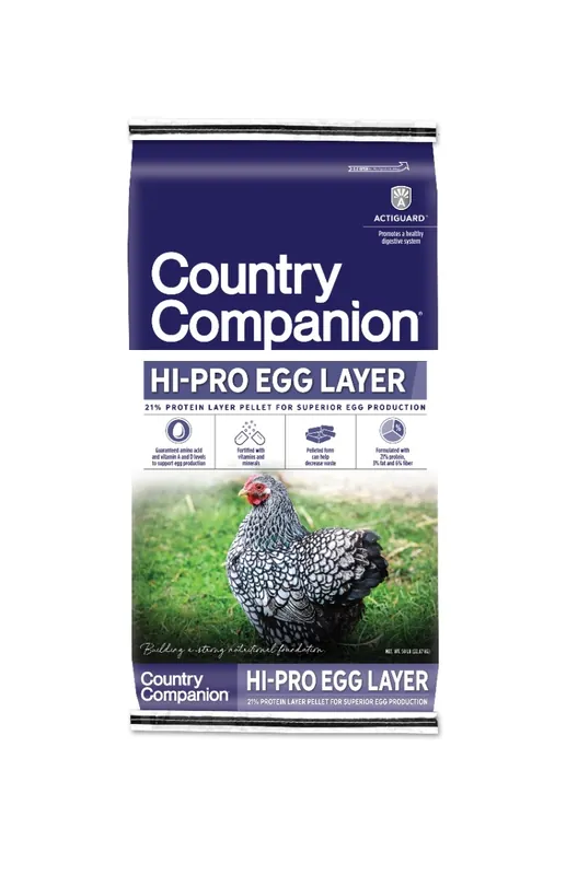 Country Companion 21% Hi-Pro Egg Layer 50 lb. feed
