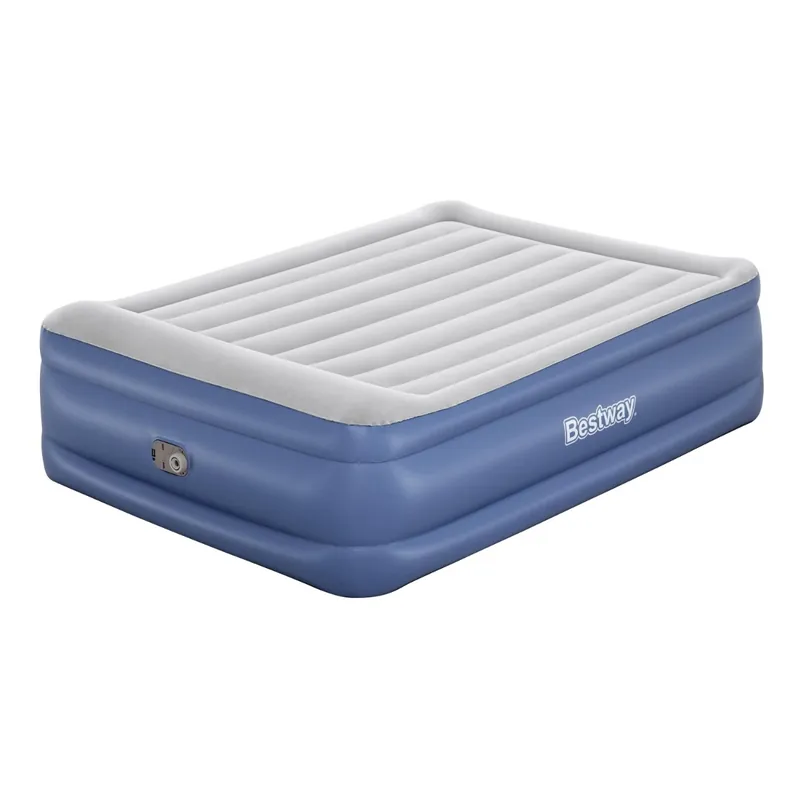 Bestway Tritech Air Mattress Queen 22” with Built-in AC Pump and Antimicrobial Coating