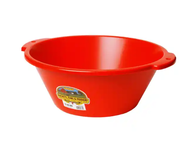 Little Giant 18 Quart Plastic Feed Pan Red