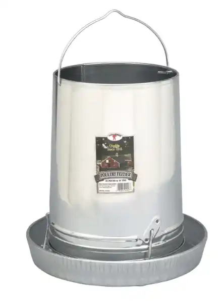 Little Giant Hanging Metal Poultry Feeder 914043 - 30 lb