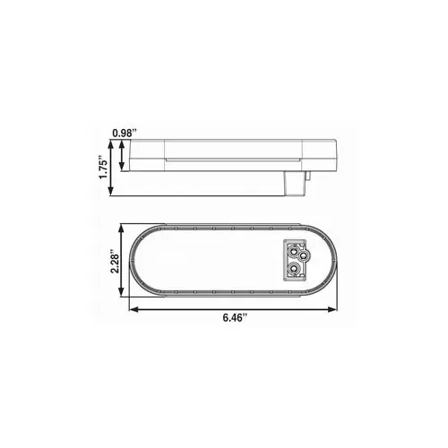 Optronics 6in Oval Sealed LED Lights STL73RK