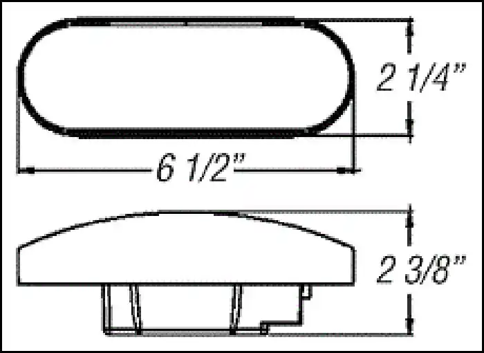 Optronics 6” Oval Sealed Lights ST70RK