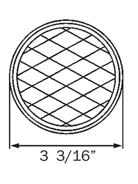Optronics 3" Diameter Self Adhesive Round Yellow Reflectors RE21AS
