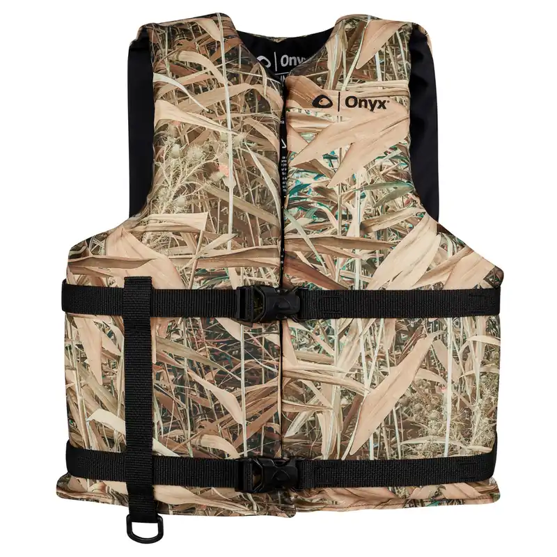 Onyx Adult Sport Life Jacket - Adult Universal - Marsh Camo