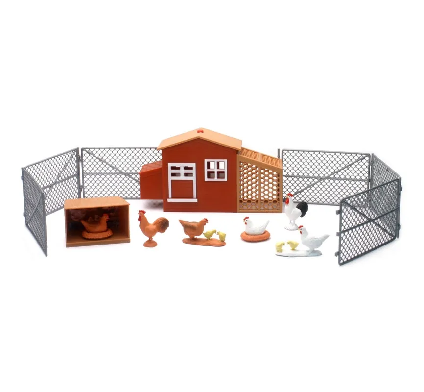 New Ray Large Chicken Coop Playset