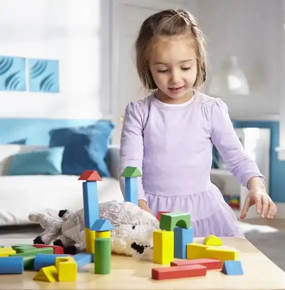 Melissa & Doug 100 Wood Blocks Set