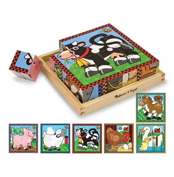 Melissa & Doug Farm Cube Puzzle