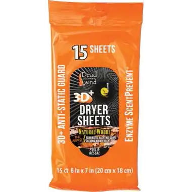 Dead Down Wind Dryer Sheets Natural Wood