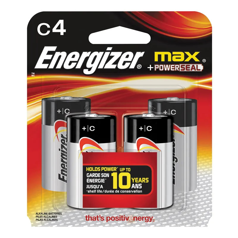 Energizer Max C Batteries 4PK