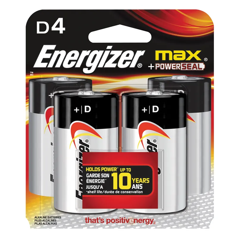 Energizer Max D Batteries 4