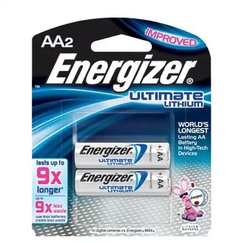Energizer E2 Lithium AA Batteries 2-PK