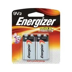Energizer Max 9V Batteries 2PK