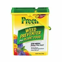 Preen 21-63907 Weed Preventer Plus Plant Food, 16 lb Drum