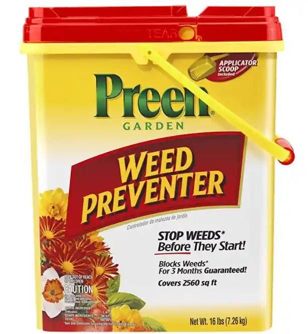 Preen 24-63800 Weed Preventer, 16 lb Drum