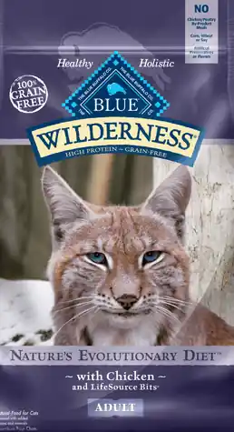 Blue Buffalo Wilderness Chicken Recipe Adult Cat Food 6 lbs