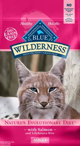 Blue Buffalo Wilderness Salmon Adult Dry Cat Food 5 lbs