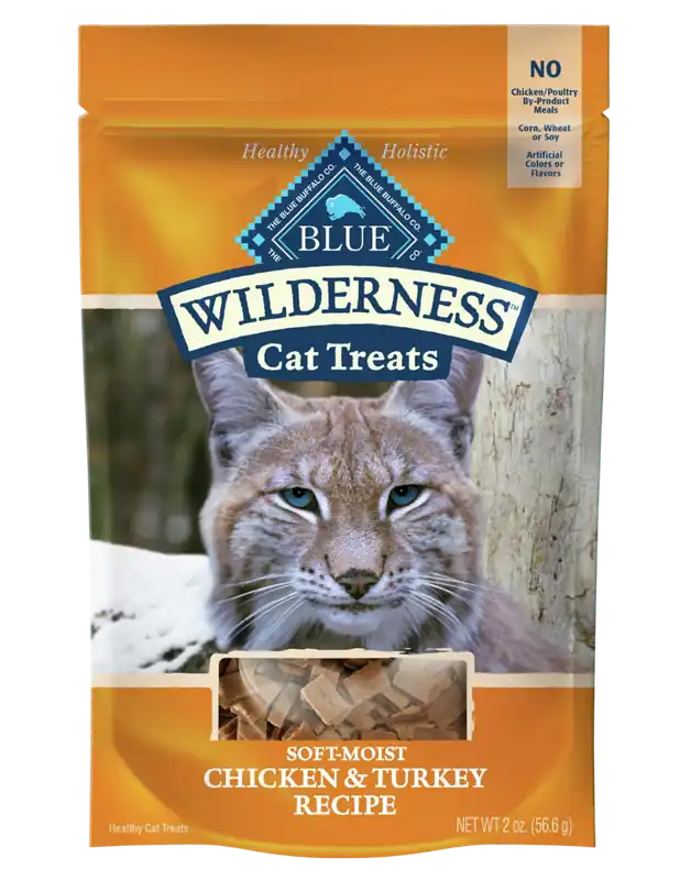 Blue Buffalo Wilderness Chicken and Turkey Recipe Cat Treats - 20oz