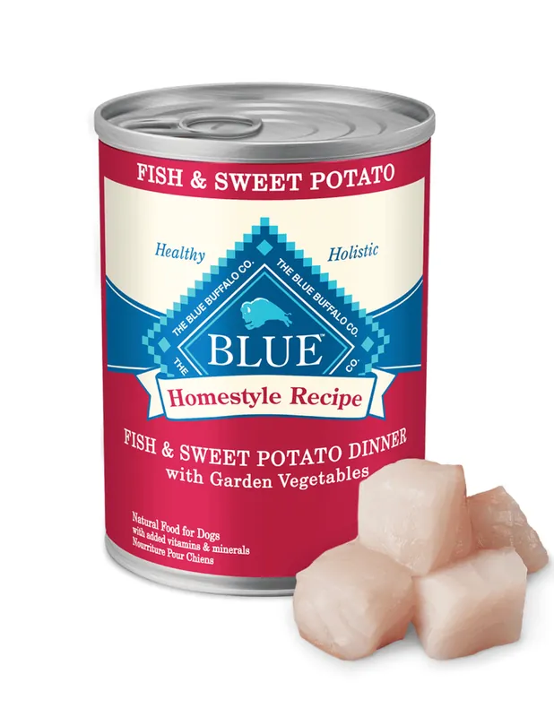 Blue Buffalo Homestyle Recipe™ Adult Dog Fish and Sweet Potato Dinner with Garden Vegetables 12.5oz