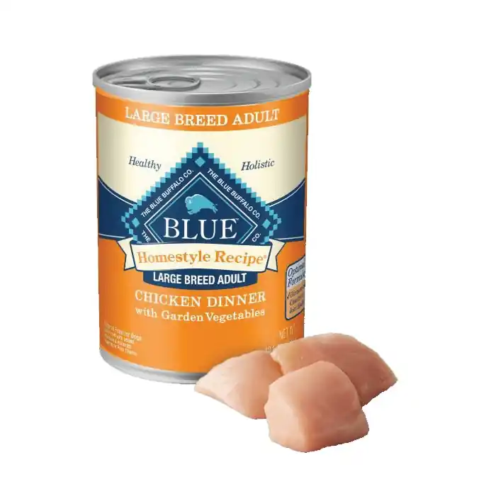 Blue Buffalo Homestyle Recipe Chicken Dinner Large Breed Adult Canned Dog Food 12.5oz