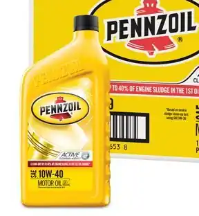 Pennzoil 10W-40 Motor Oil - 1 Quart