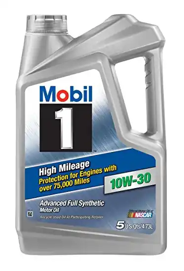 Mobil 1 High Mileage 10W-30 Motor Oil - 5 Quart