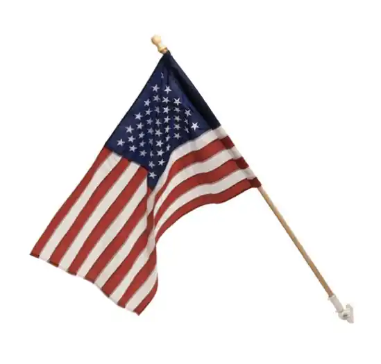 Valley Forge Flag Kit with 5-Foot Wood Pole and Bracket