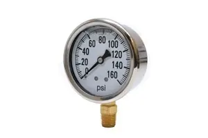 Valley Industries Liquid Filled Gauge 2.5" 60PSI