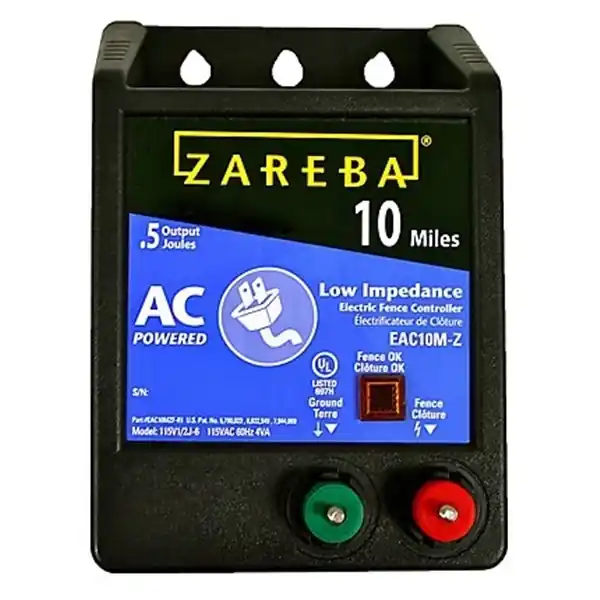 Zareba 10 Mile Low Impedance Electric Fencer - Fencer Charger